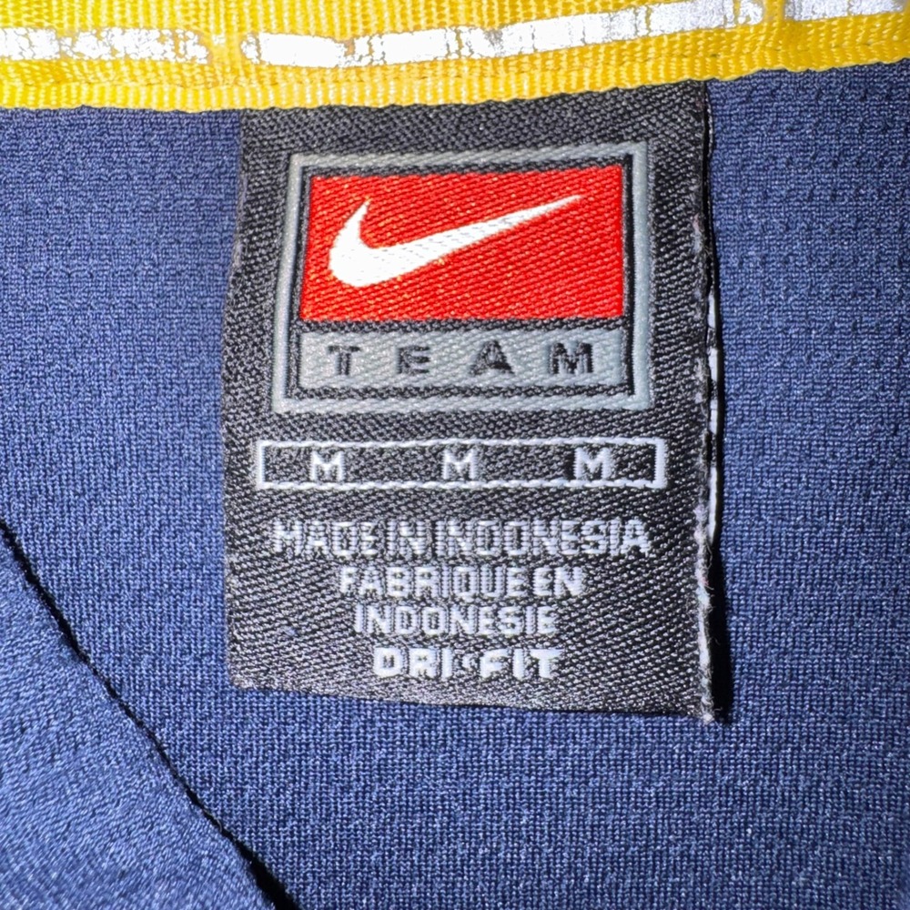 Nike Michigan Wolverines Polo Shirt Mens Large Navy Blue Dri-FIT F5BLM 11847X - Picture 9 of 10